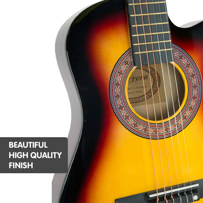 Karrera Childrens Acoustic Guitar Kids - Sunburst - Mekamart Australia