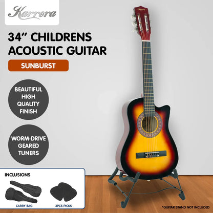 Karrera Childrens Acoustic Guitar Kids - Sunburst - Mekamart Australia