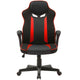 Sarantino Fayzo Racing Reclining Office Gaming Chair Black And Red Adjustable Computer Desk Seat With Adjustable Height, Breathable Mesh Back, Padded Armrests - Mekamart Australia