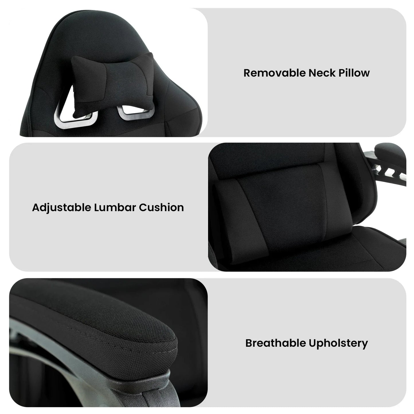 Sarantino Antre Kids Study Gaming Chair Black Adjustable Computer Desk Seat Racing Inspired-look With Adjustable Height, Ergonomic Back Support, Padded Armrests - Mekamart Australia