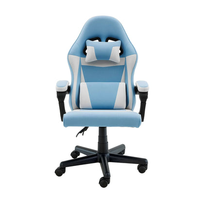 Sarantino Antre Kids Study Gaming Chair in Black and White Office Adjustable Height Chair - Mekamart Australia
