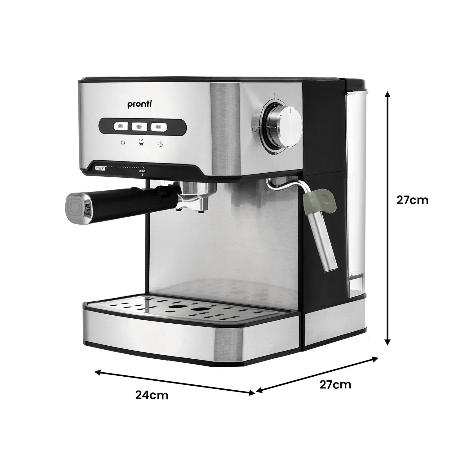 Pronti Toaster, Kettle & Coffee Machine Breakfast Set - White - Mekamart Australia