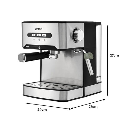 Pronti Toaster, Kettle & Coffee Machine Breakfast Set - White - Mekamart Australia
