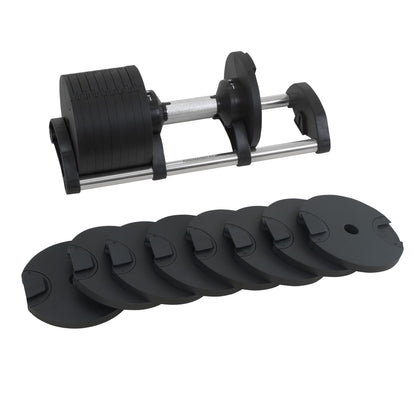 Powertrain Eon 90kg Adjustable Dumbbells Home Gym 9 Strength Training Safety Lock System Building & Fitness Workouts