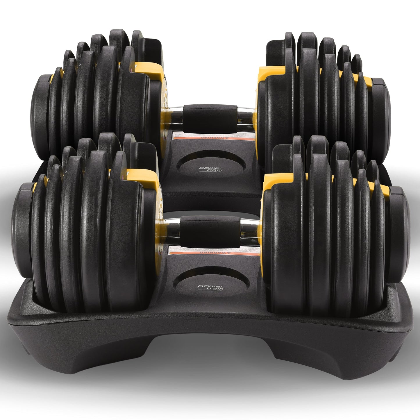 Powertrain 48kg  Adjustable Dumbbell Home Gym Set Gold