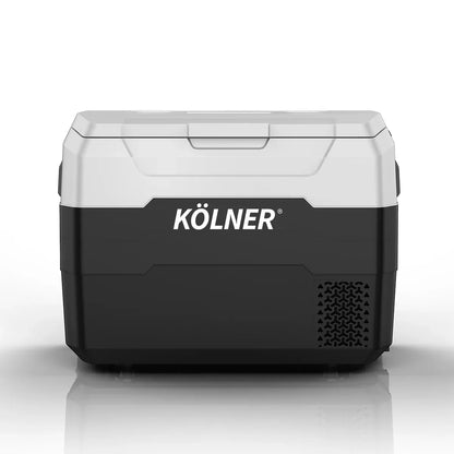 Kolner 40l Fridge Freezer Cooler 12/24/240v Camping Portable Esky Refrigerator With Trolley - Black - Mekamart Australia