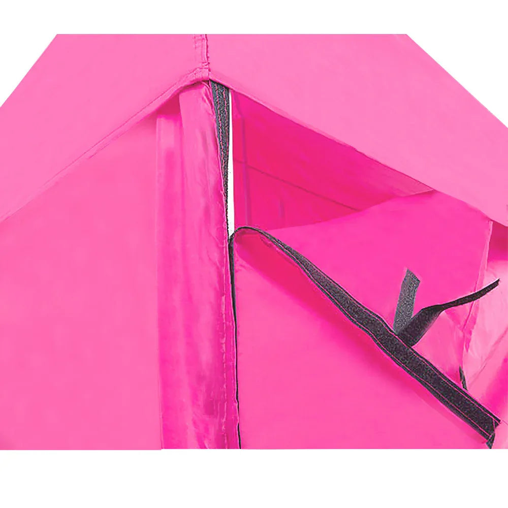 Wallaroo Gazebo Tent Marquee 3x3 PopUp Outdoor Pink - Mekamart Australia