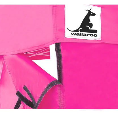 Wallaroo Gazebo Tent Marquee 3x3 PopUp Outdoor Pink - Mekamart Australia