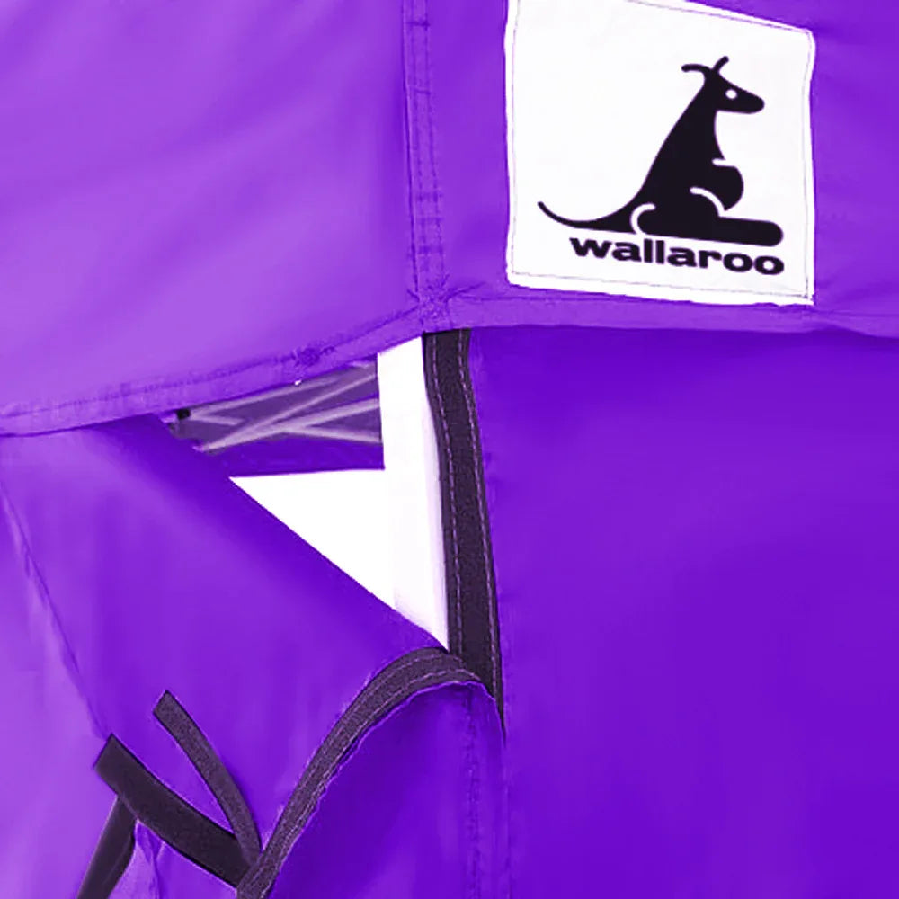 Wallaroo Gazebo Tent Marquee 3x3 PopUp Outdoor Purple - Mekamart Australia