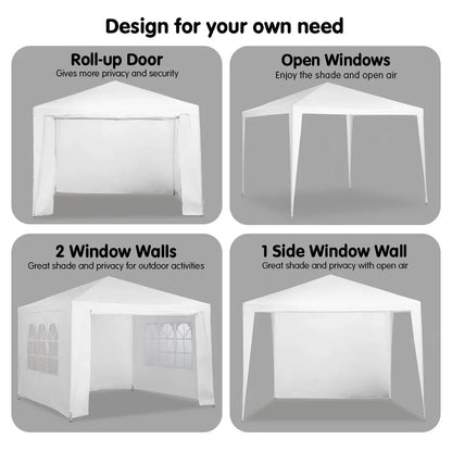 Wallaroo 3x3m Outdoor Party Wedding Event Gazebo Tent - White - Mekamart Australia