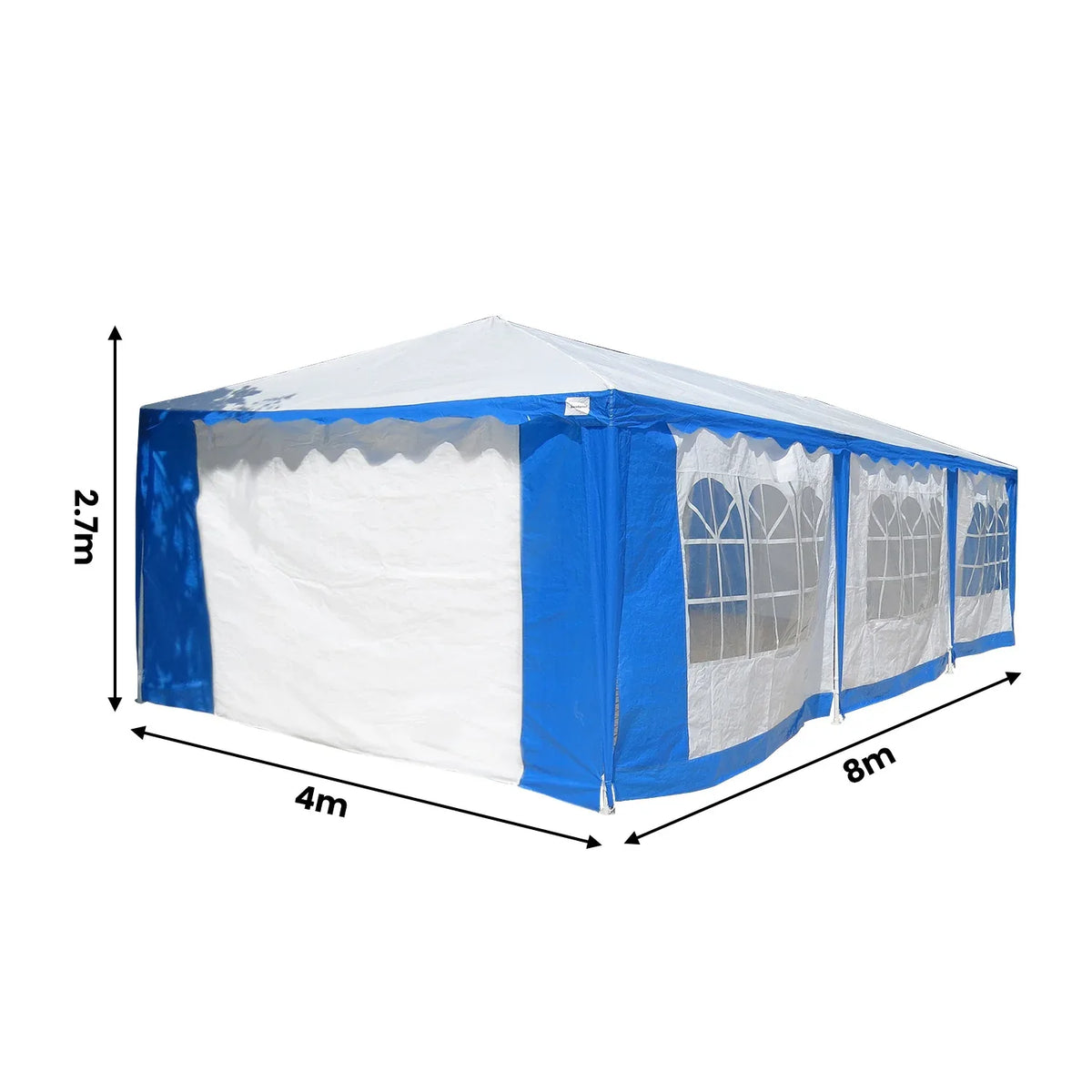 Wallaroo 4x8 Outdoor Event Wedding Marquee Tent Blue - Mekamart Australia