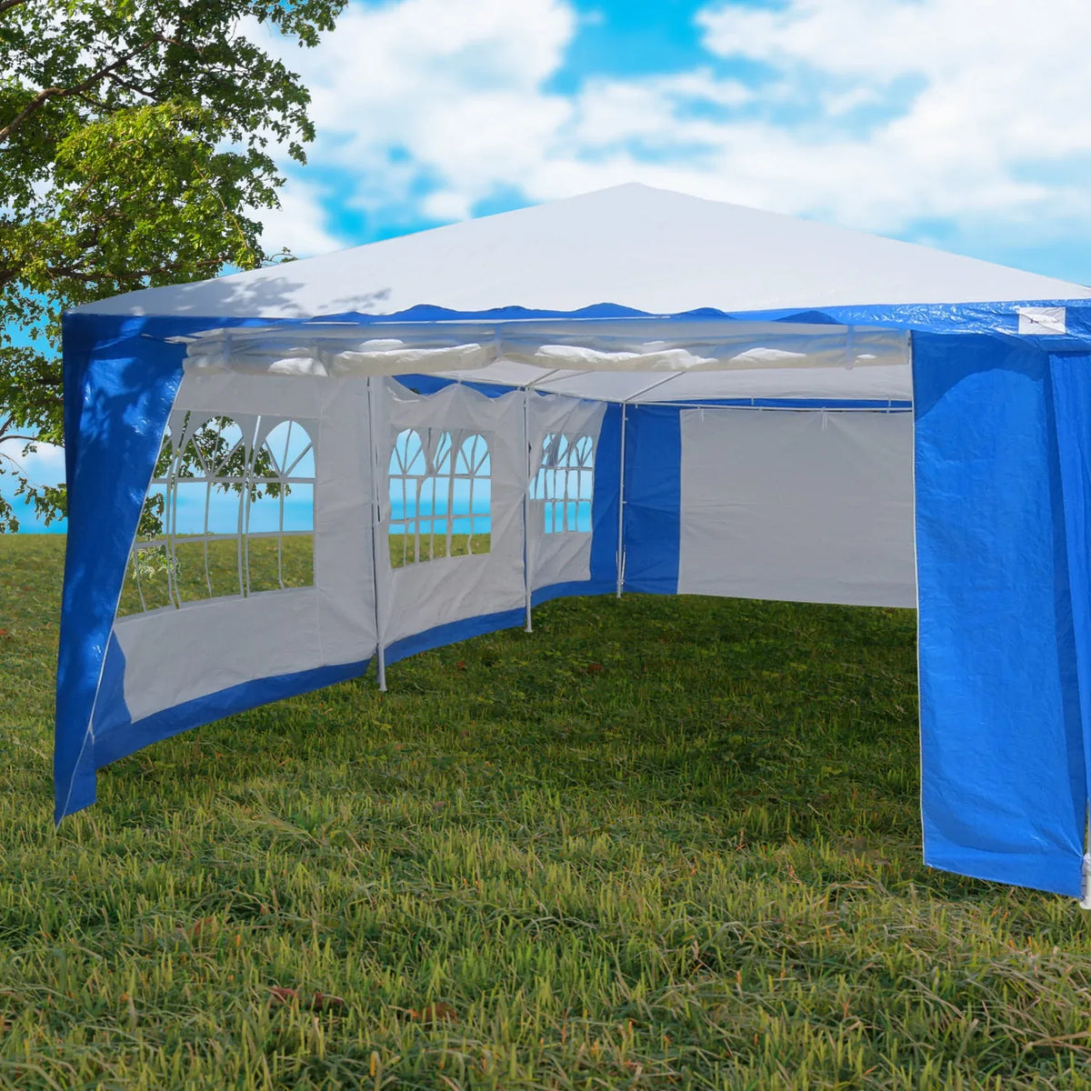 Wallaroo 4x8 Outdoor Event Wedding Marquee Tent Blue - Mekamart Australia