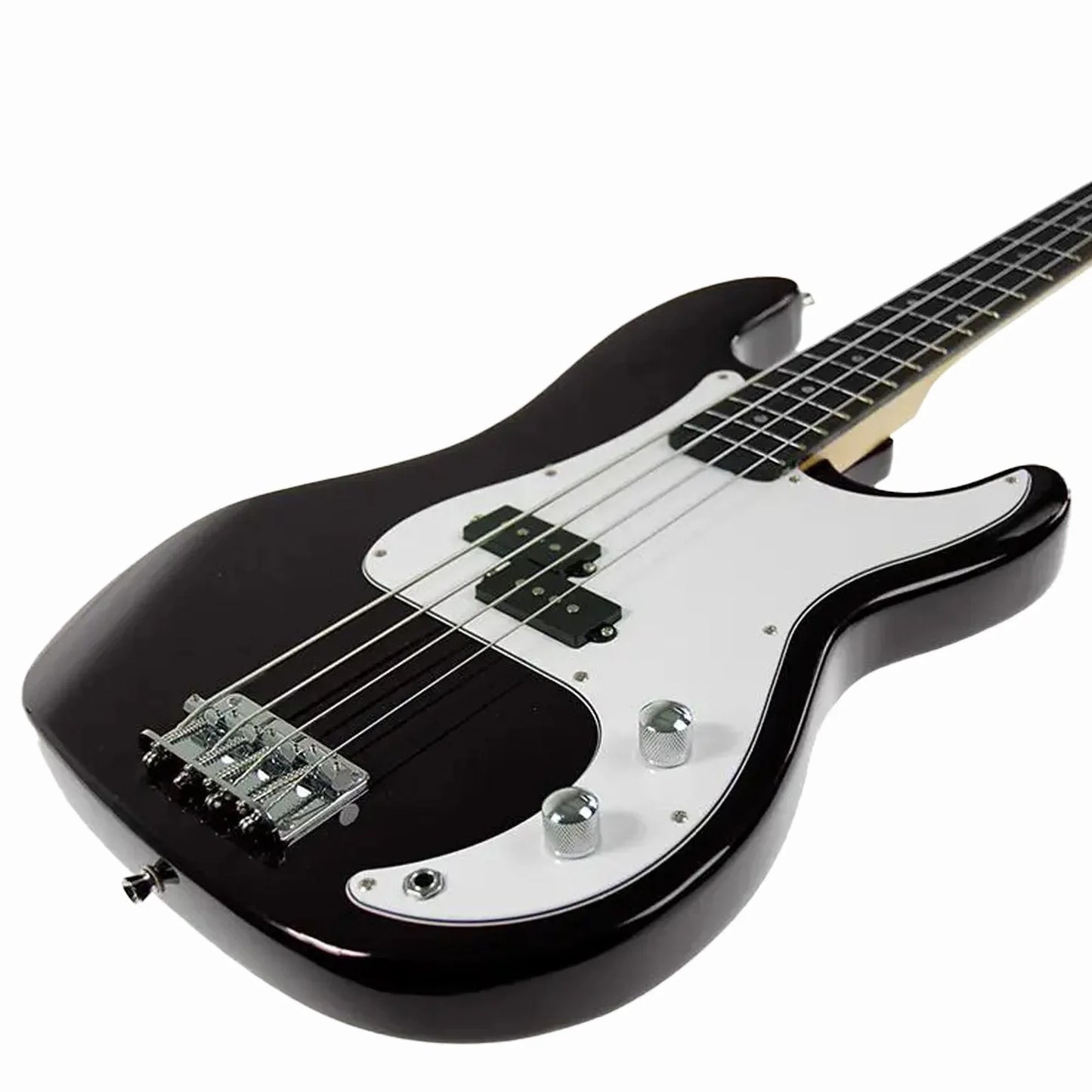 Karrera 39in Electric Guitar Bass Tuner Music 4-String Instrument Full Size Black - Mekamart Australia
