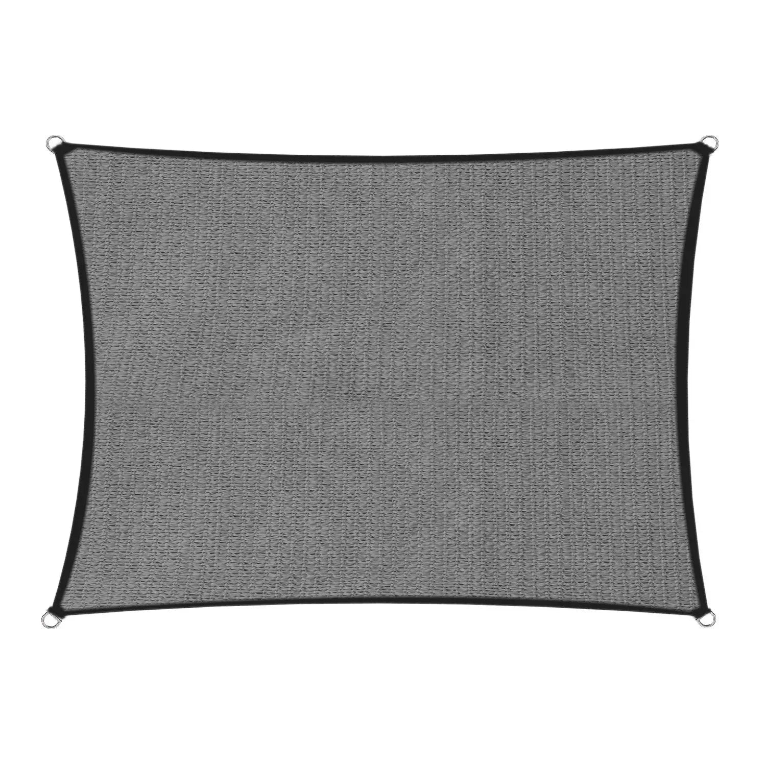 Wallaroo 280gsm Outdoor Sun Shade Sail Canopy Grey - 5m X 7m - Mekamart Australia