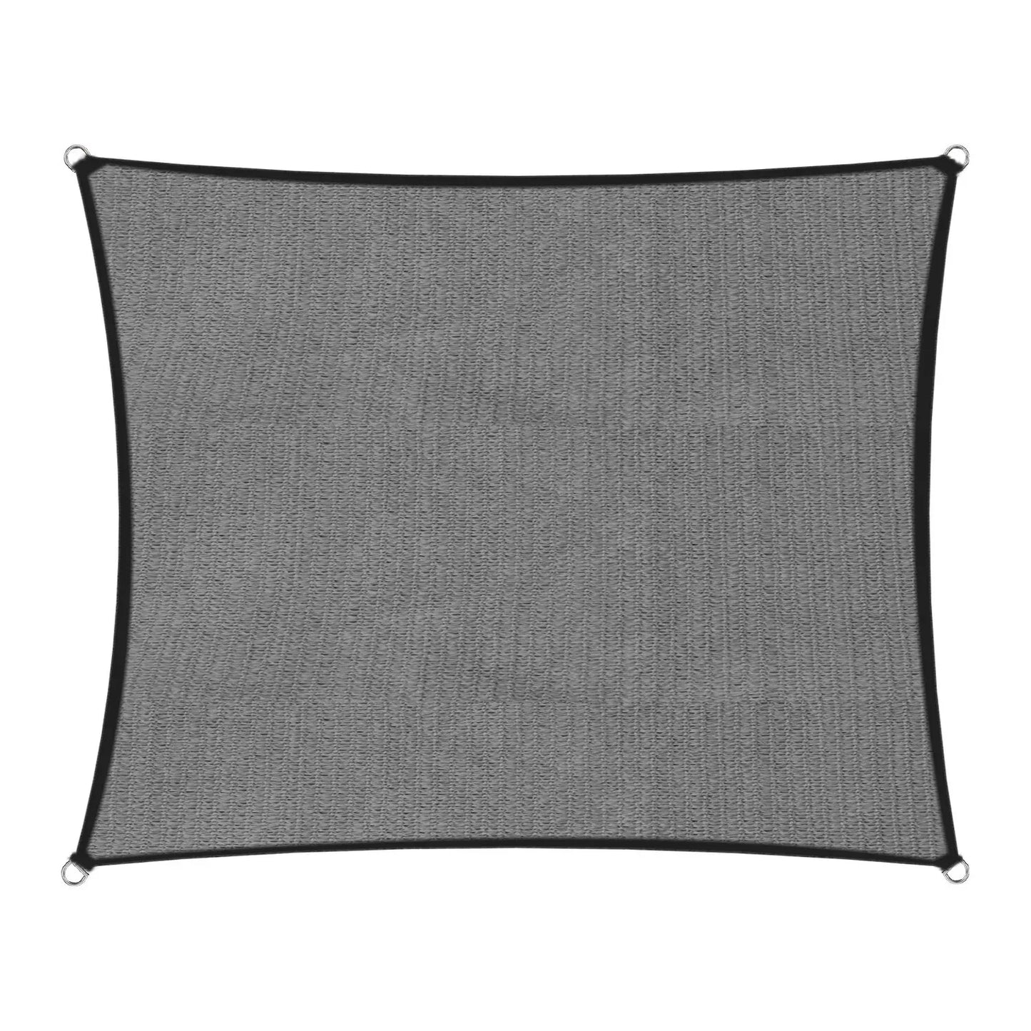 Wallaroo Outdoor Sun Shade Sail Canopy Grey Rectangle 3 x 4M - Mekamart Australia