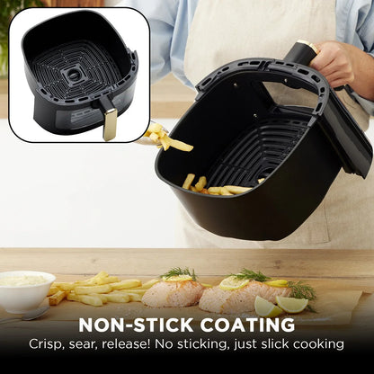 Morphy Richards 6.5L Digital Air Fryer MRAF72BK w/LED Touch Control Panel 8 Preset Cooking Programs Non Stick Drawer - Mekamart Australia