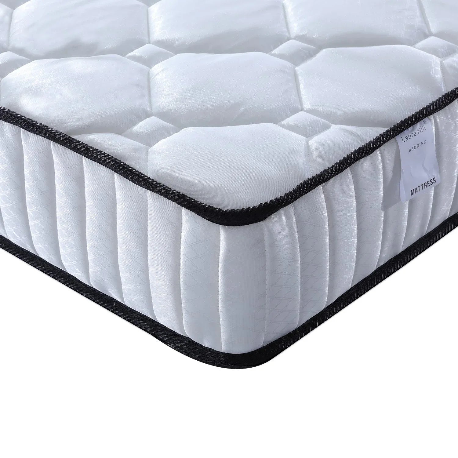 Laura Hill King Single Size Mattress Pocket Spring High Density Foam For Bed - Mekamart Australia