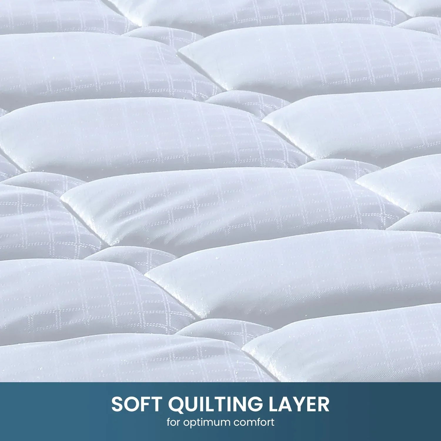 Laura Hill King Single Size Mattress Pocket Spring High Density Foam For Bed - Mekamart Australia