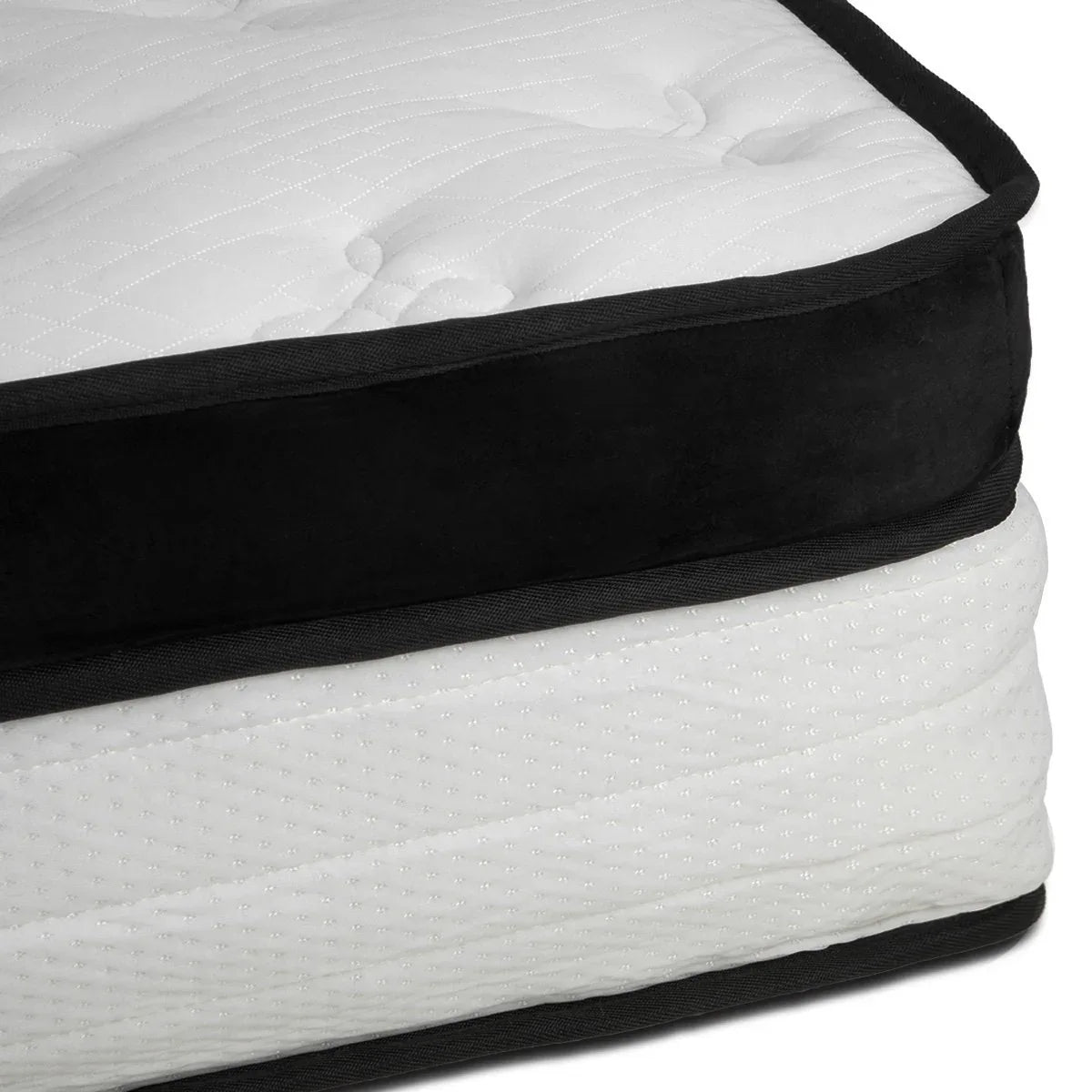 Laura Hill Queen Mattress Bed Size Euro Top 5 Zone Spring Foam 32cm Bedding Pocket - Mekamart Australia