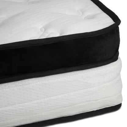 Laura Hill Queen Mattress Bed Size Euro Top 5 Zone Spring Foam 32cm Bedding Pocket - Mekamart Australia