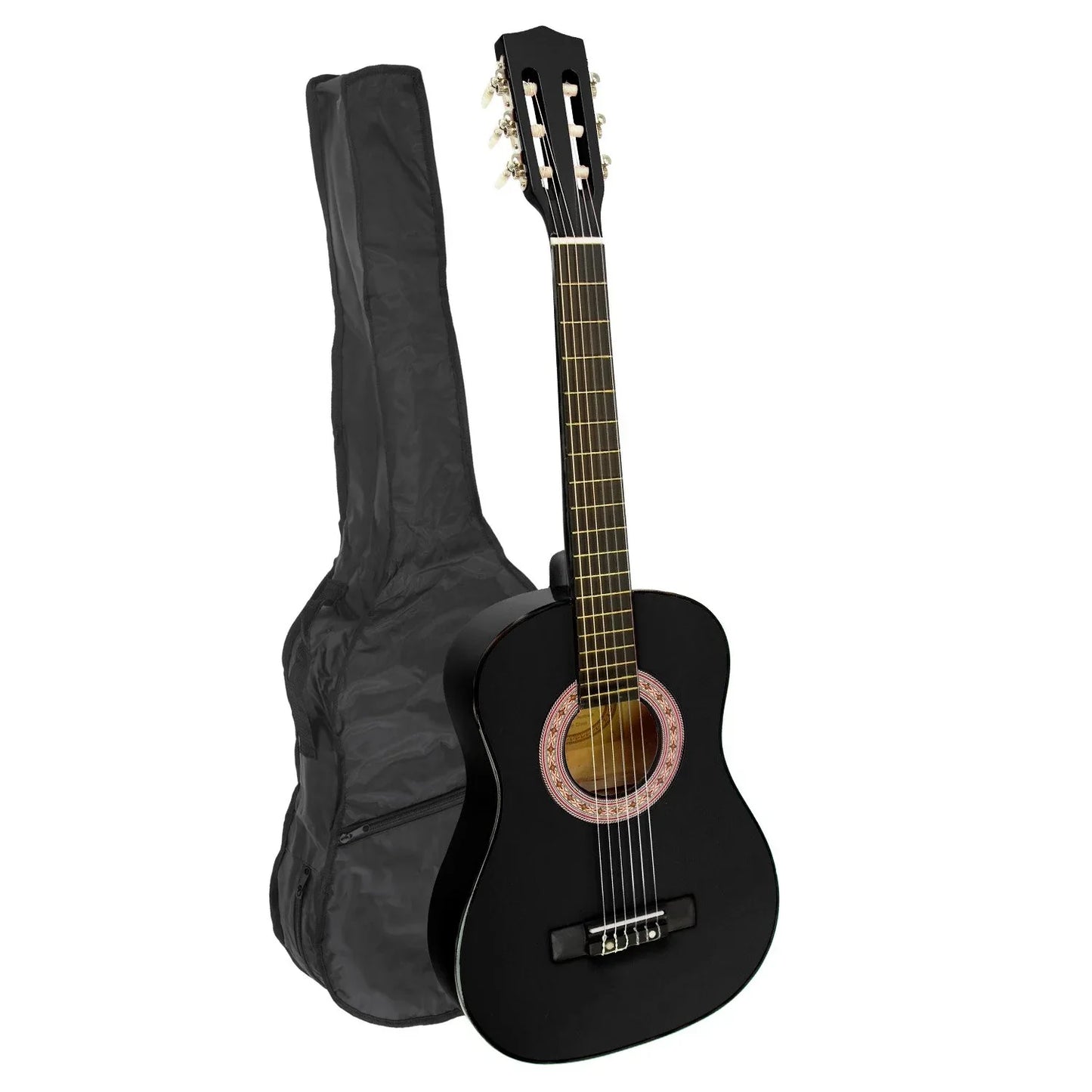 Karrera 34in Acoustic Children Wooden Guitar - Black - Mekamart Australia