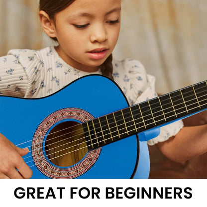 Karrera 34in Acoustic Children no cut Guitar - Blue - Mekamart Australia