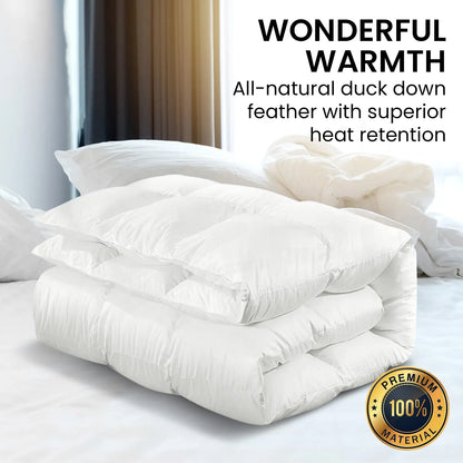 Laura Hill 500GSM Duck Down Feather Quilt Comforter Doona - Queen - Mekamart Australia