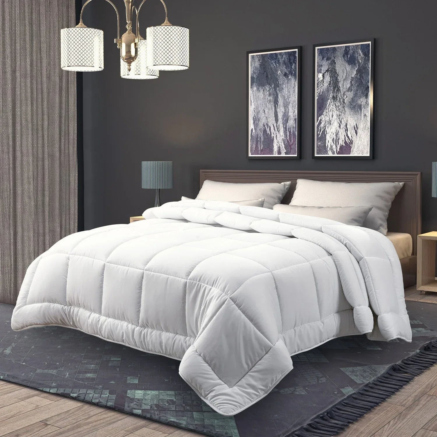 Laura Hill 700GSM Goose Down Feather Comforter Doona - Super King - Mekamart Australia