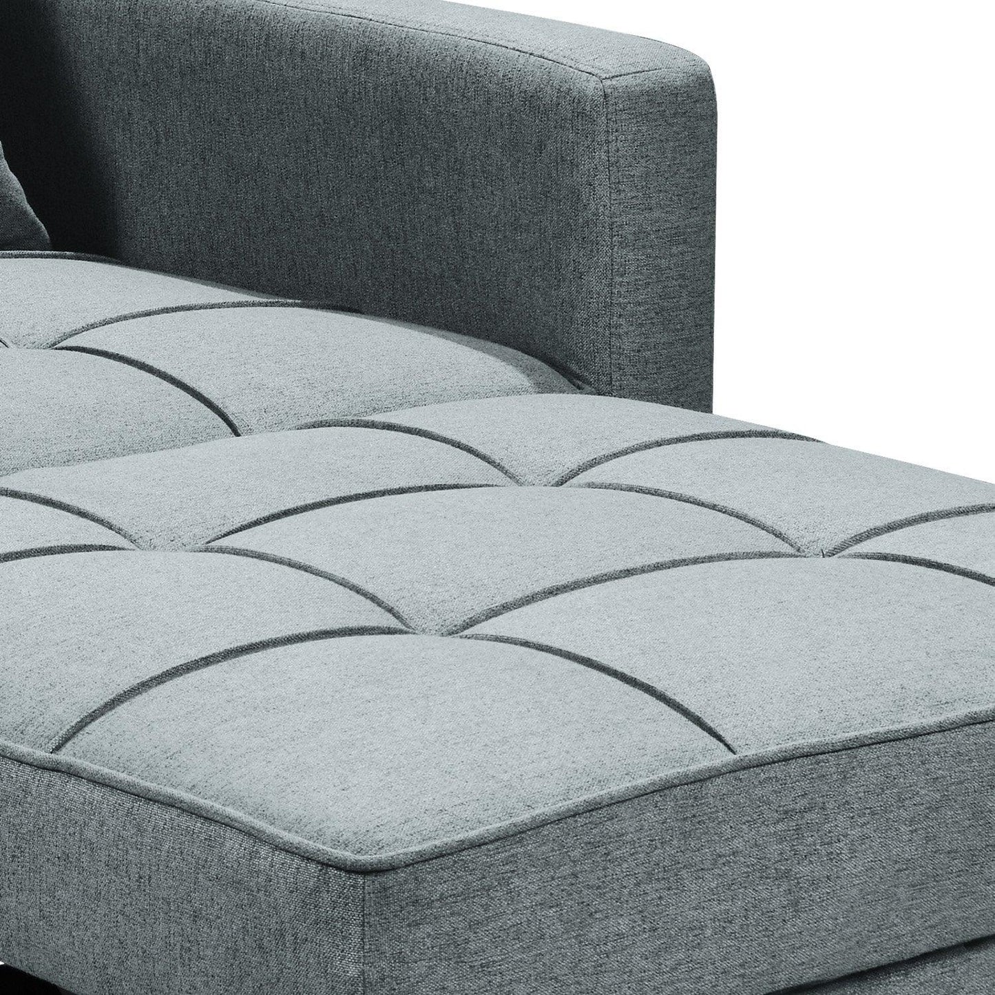 Sarantino Suri 3-in-1 Convertible Sofa Chair Bed - Airforce Blue - Mekamart Australia