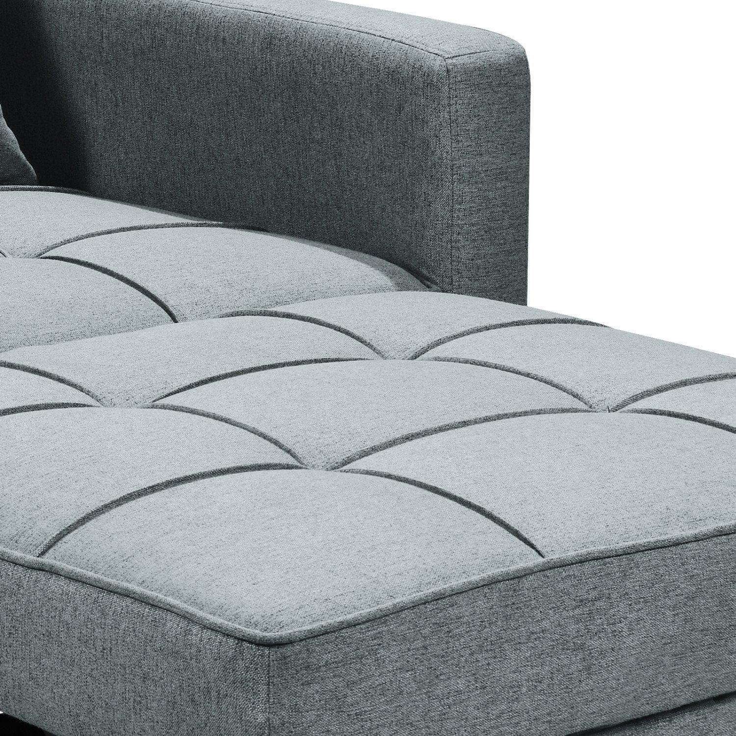 Sarantino Suri 3-in-1 Convertible Sofa Chair Bed - Airforce Blue - Mekamart Australia