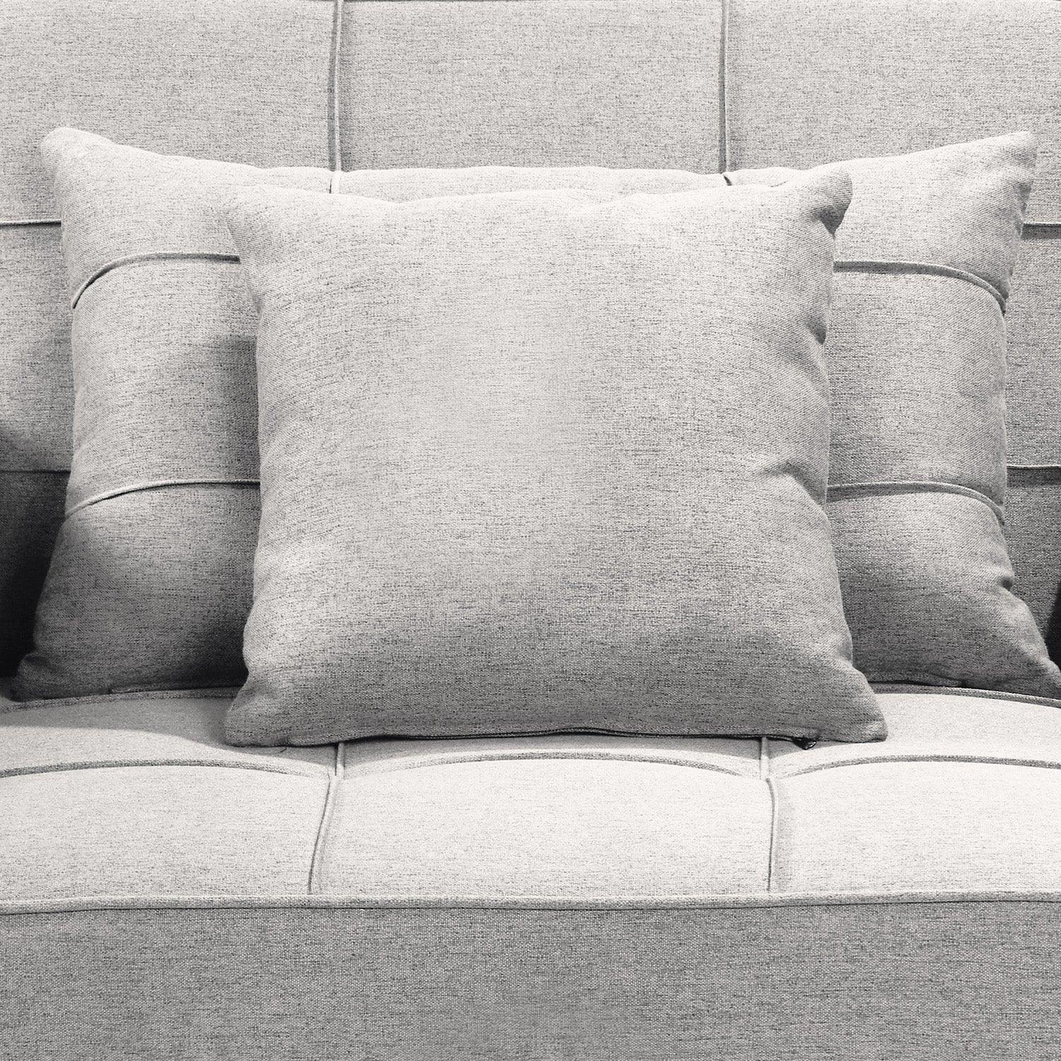 Sarantino Suri 3-in-1 Convertible Sofa Chair Bed Lounger - Light Grey - Mekamart Australia