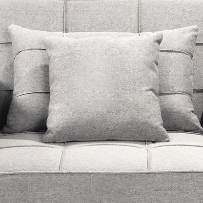 Sarantino Suri 3-in-1 Convertible Sofa Chair Bed Lounger - Light Grey - Mekamart Australia