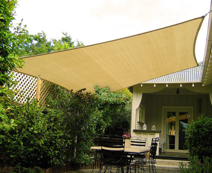 Wallaroo Square Shade Sail: 3m x 3m - Sand - Mekamart Australia