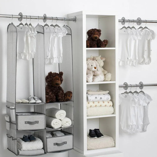 Delta Children 24 Piece Nursery Storage Set - Cool Grey Cool Grey - Mekamart Australia