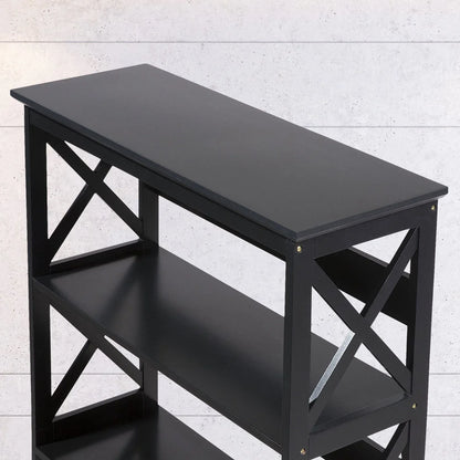 Sarantino Daphne 5-tier Cross Panel Bookshelf - Mekamart Australia