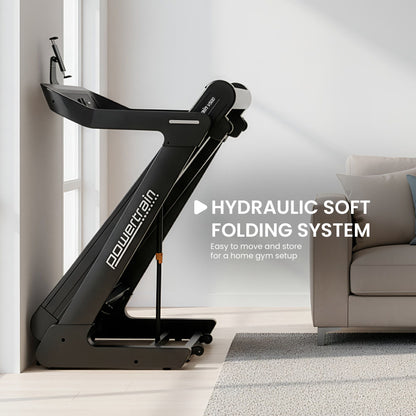 Powertrain V500 3hp Foldable Treadmill Cardio Running Automatic Incline Machine