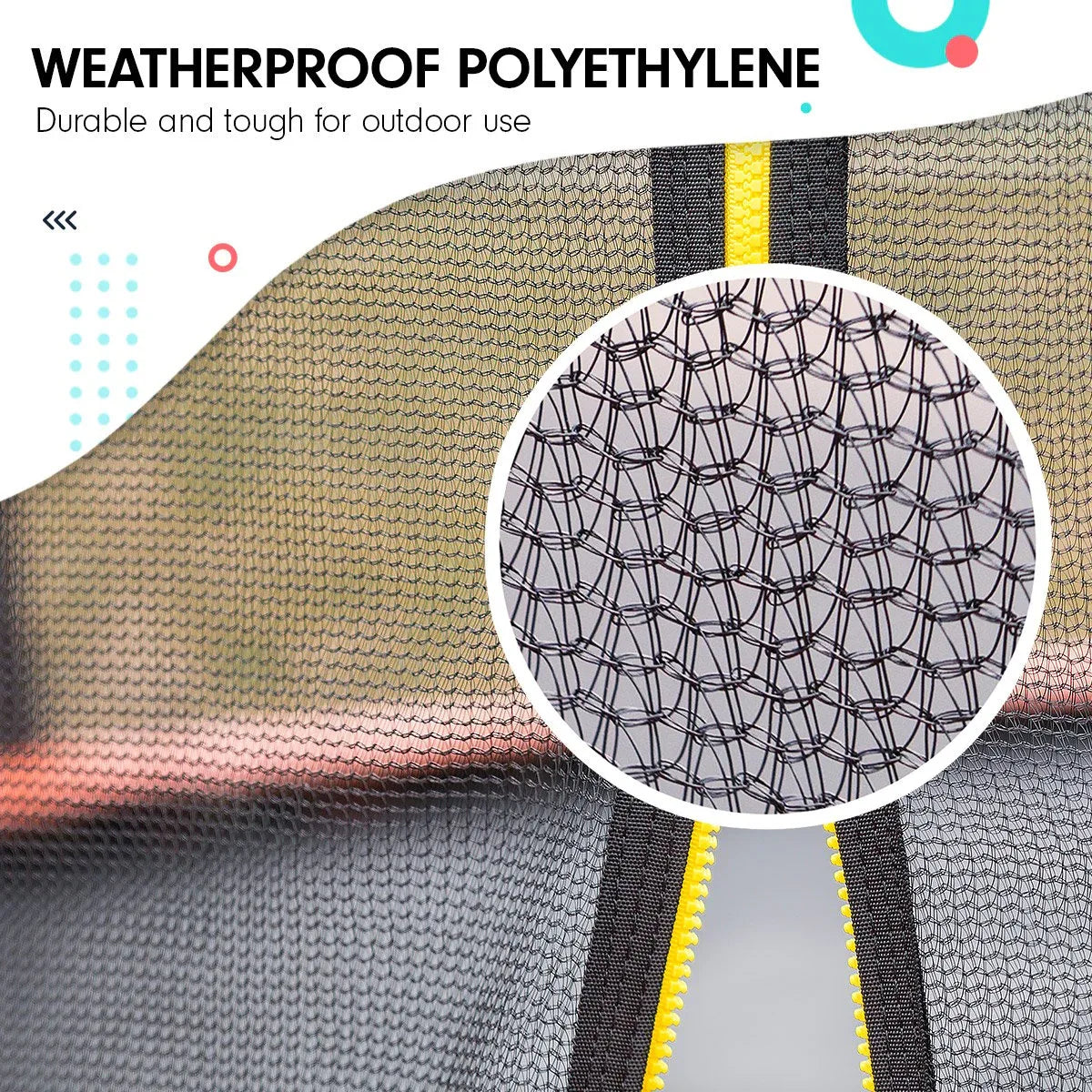 Kahuna Replacement Trampoline Net for 8ft x 14ft Oval Trampoline - Mekamart Australia