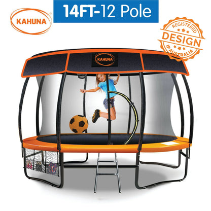 Kahuna 14ft-12 Pole Trampoline Roof Shade Cover - Mekamart Australia