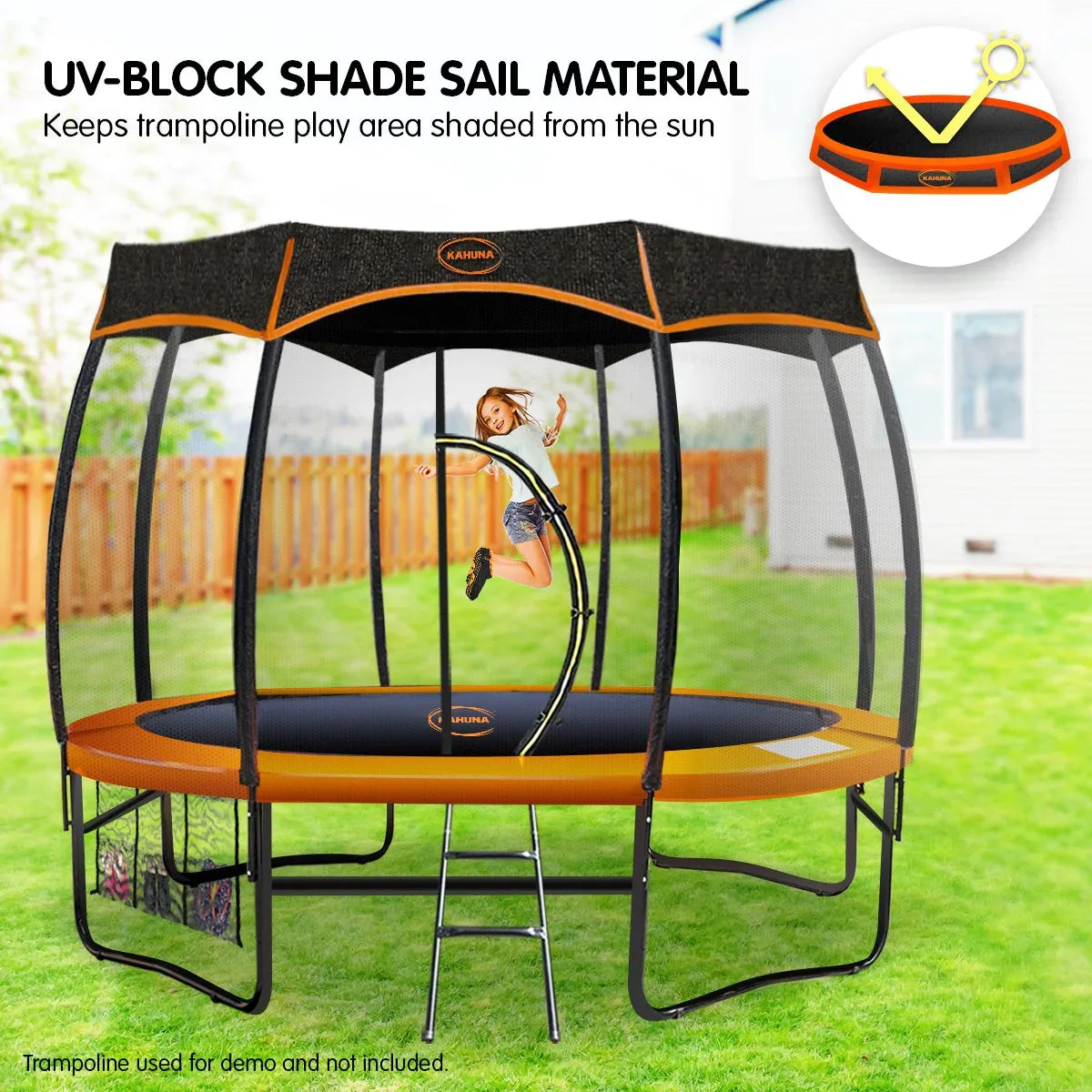 Kahuna 10ft Removable Twister Trampoline Roof Shade Cover - Mekamart Australia