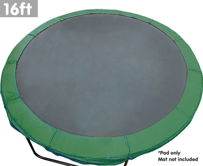 Kahuna 16ft Trampoline Replacement Spring Pad Round Cover - Green - Mekamart Australia