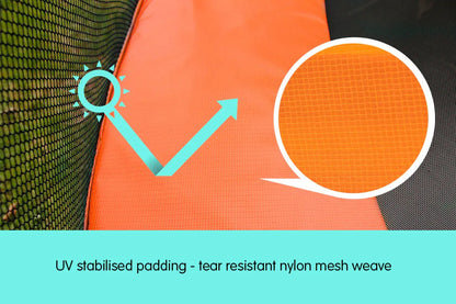 Kahuna 6ft Trampoline Replacement Pad Round - Orange - Mekamart Australia