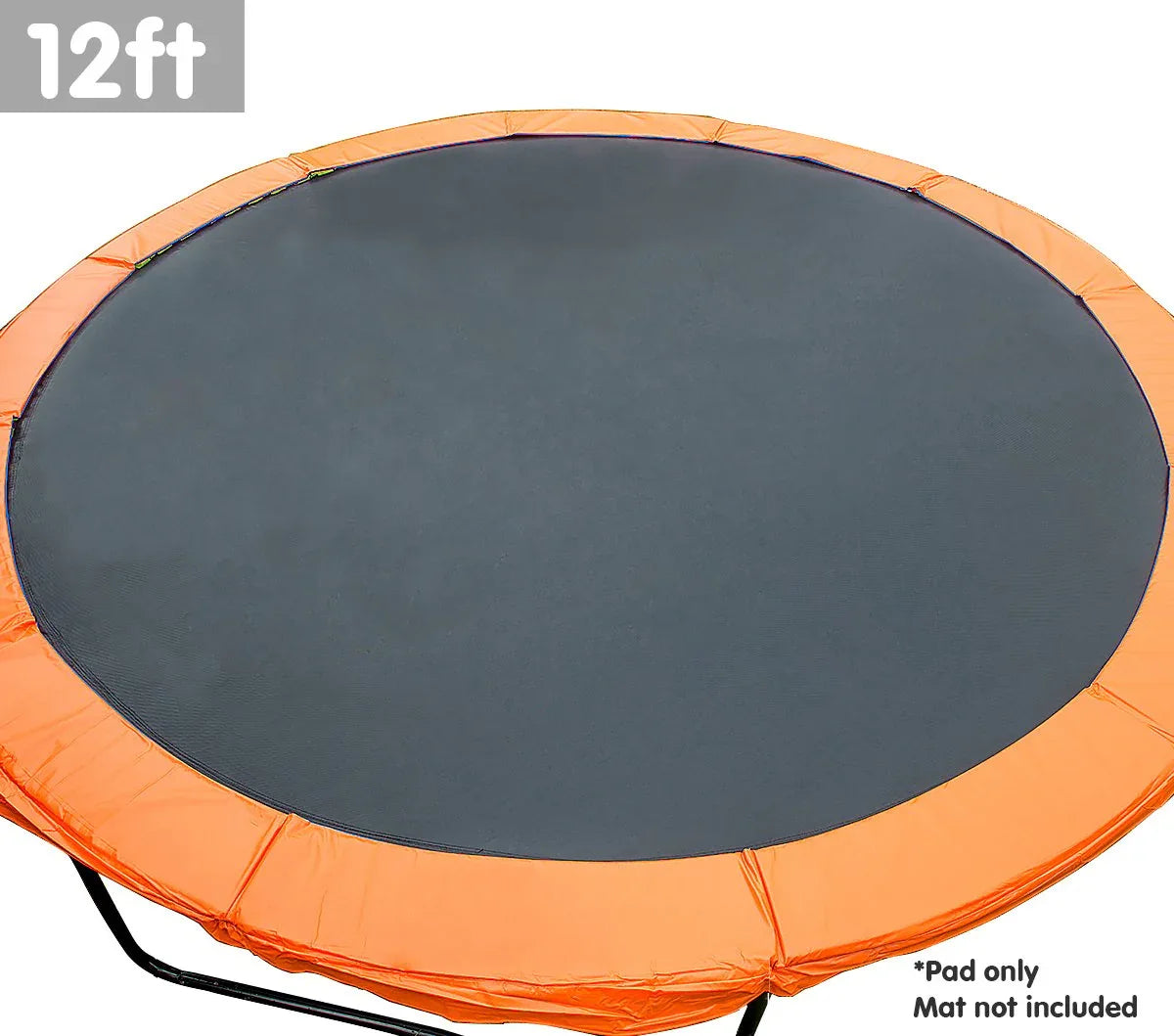 Kahuna 12ft Trampoline Replacement Pad Round - Orange - Mekamart Australia