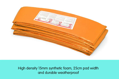 Kahuna 16ft Trampoline Replacement Pad Round - Orange - Mekamart Australia