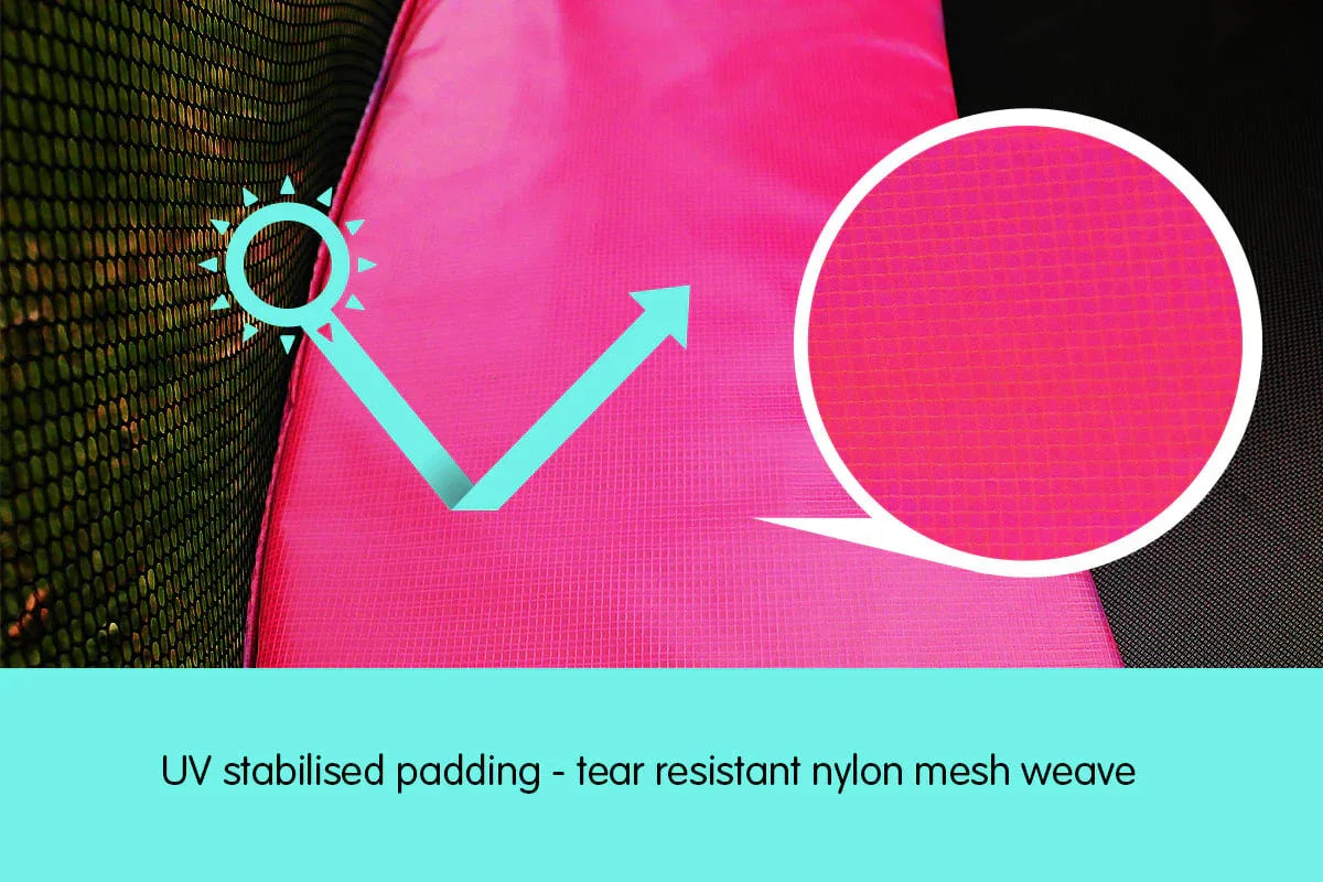 Kahuna 16ft Trampoline Replacement Pad Round - Pink - Mekamart Australia