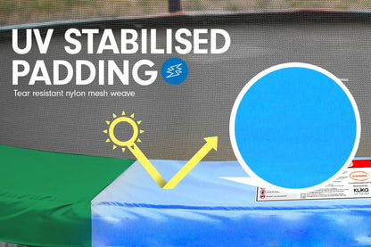 Kahuna 6ft Trampoline Replacement Pad Round - Rainbow - Mekamart Australia