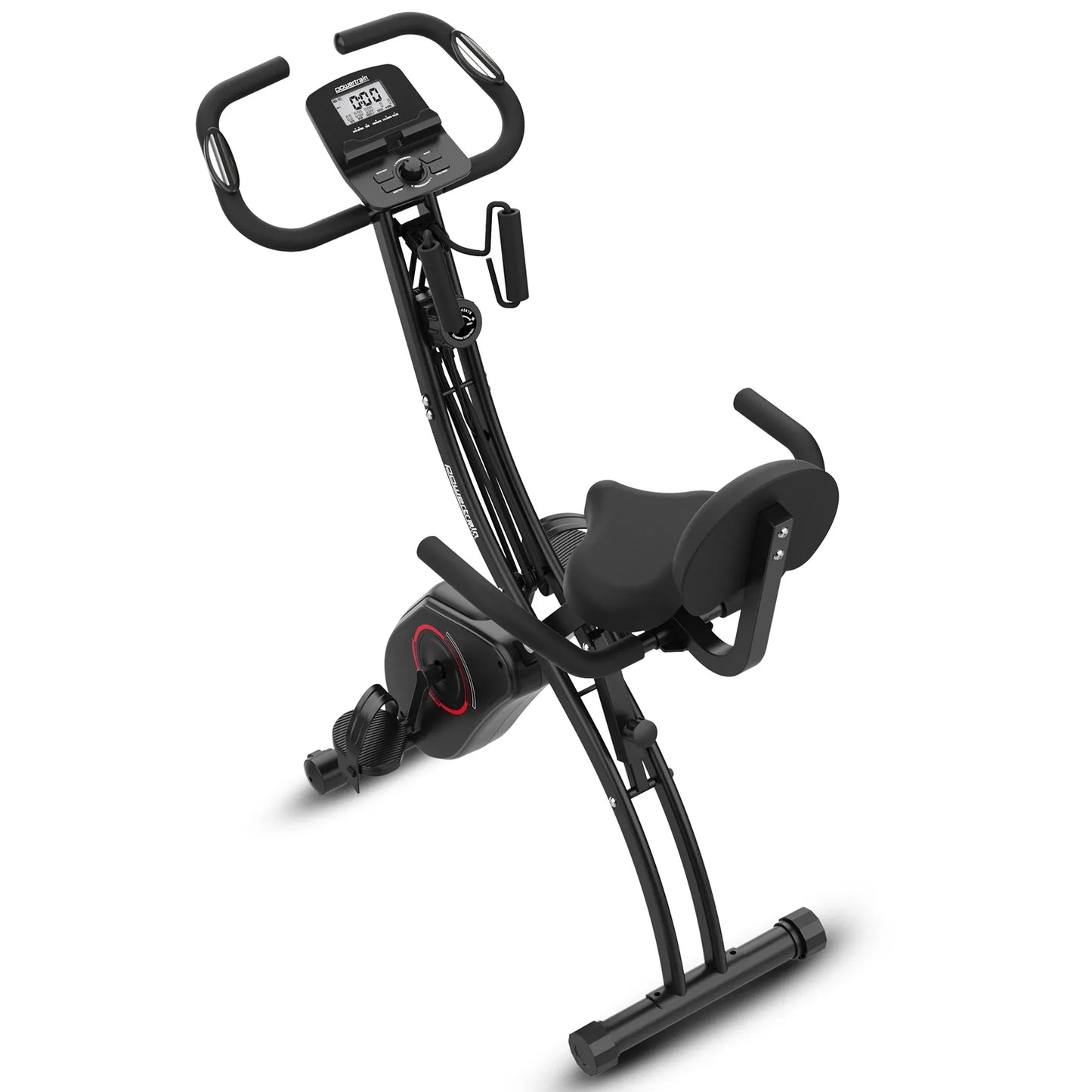 Powertrain 135E 4-in-1 Foldable X-Bike with LCD Display and Resistance Bands