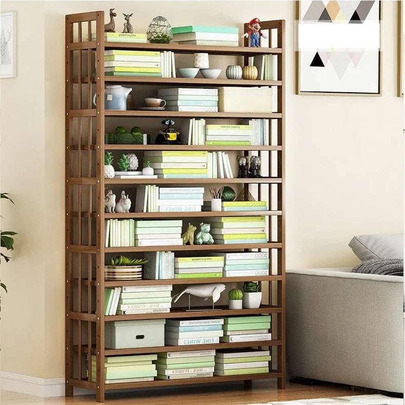 8 Tier Tower Bamboo Wooden Shoe Rack Corner Shelf Stand Storage Organizer - Mekamart Australia