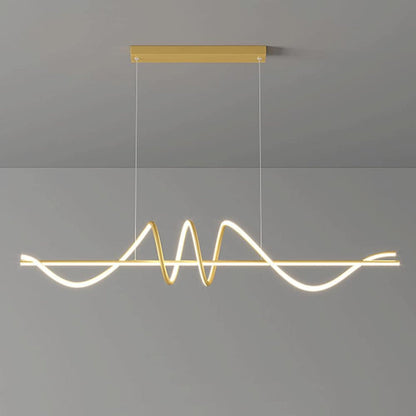 BAMDECOR A202 Modern LED Linear Pendant Lights with Dimmable LED  160cm