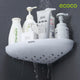 Ecoco Bathroom Corner Shower Shelf Corner Shower Caddy Shower Storage Organizer Wall Mounted for Bathroom, Kitchen, Toilet Black - Mekamart Australia