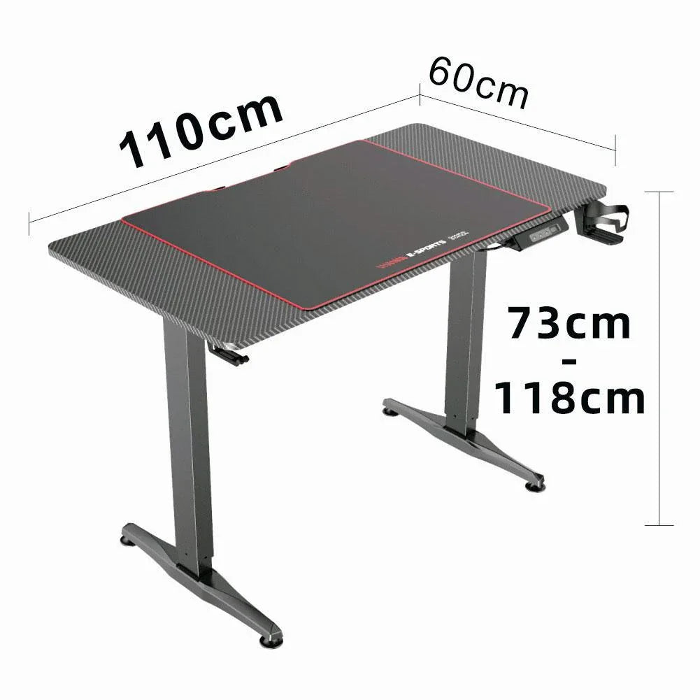Gaming Standing Desk Home Office Lift Electric Height Adjustable Sit To Stand Motorized Standing Desk 1460 - Mekamart Australia